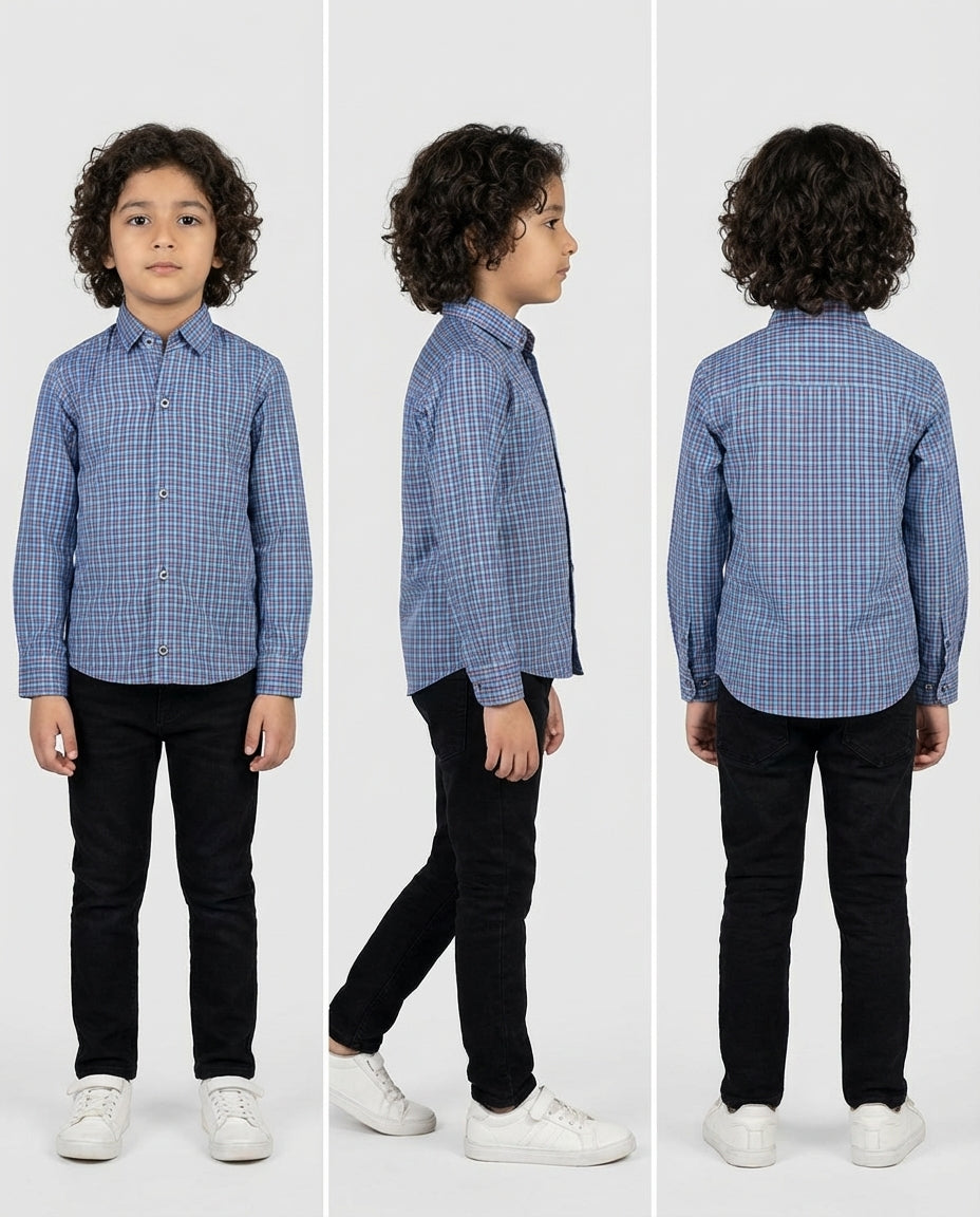 OCEAN PEARL CHECK SHIRT