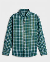 Forest Green Check Shirt for Boys — Casual Shirts for Boys | Little Giants