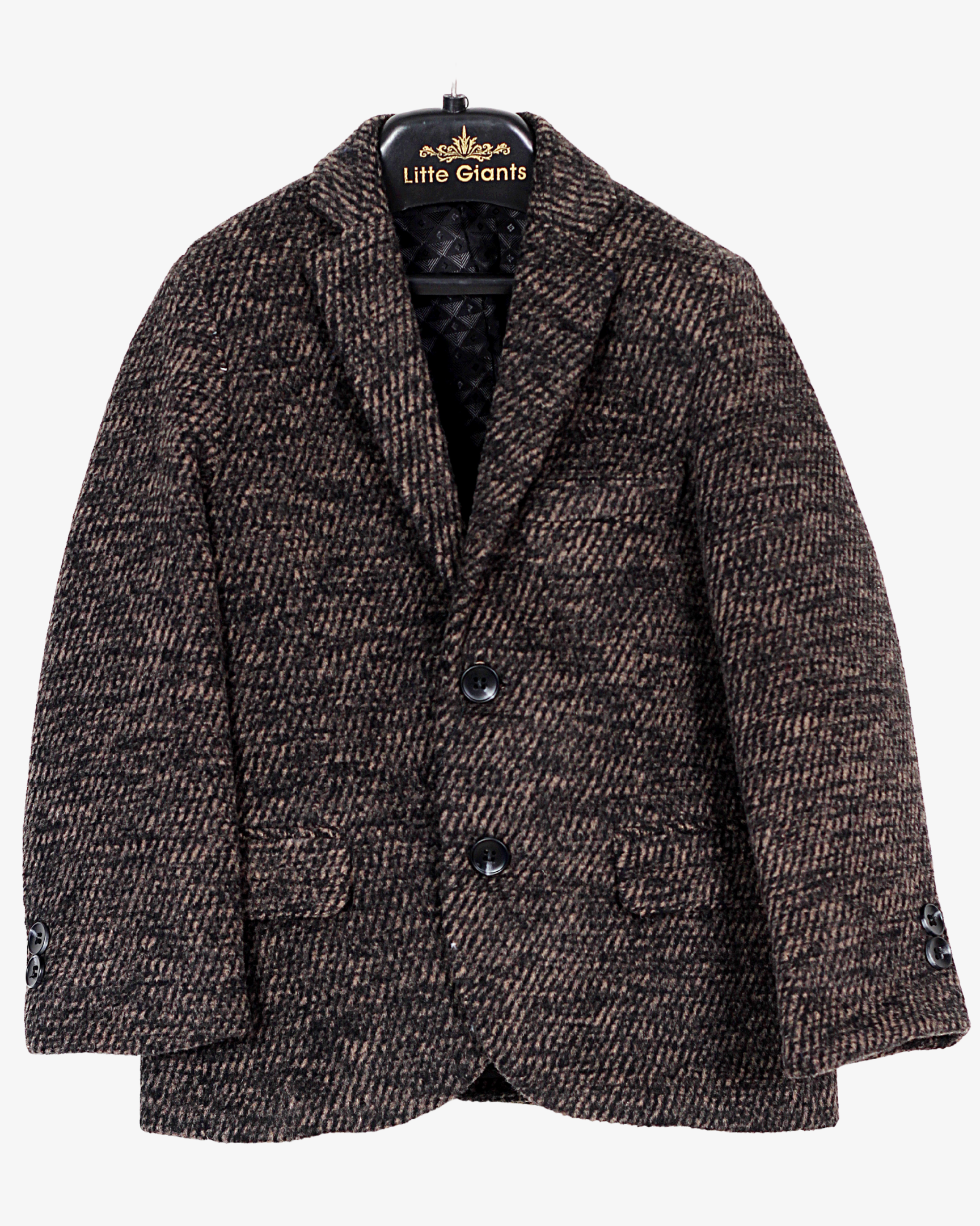 ESPRESSO TEXTURED TWEED BLAZER