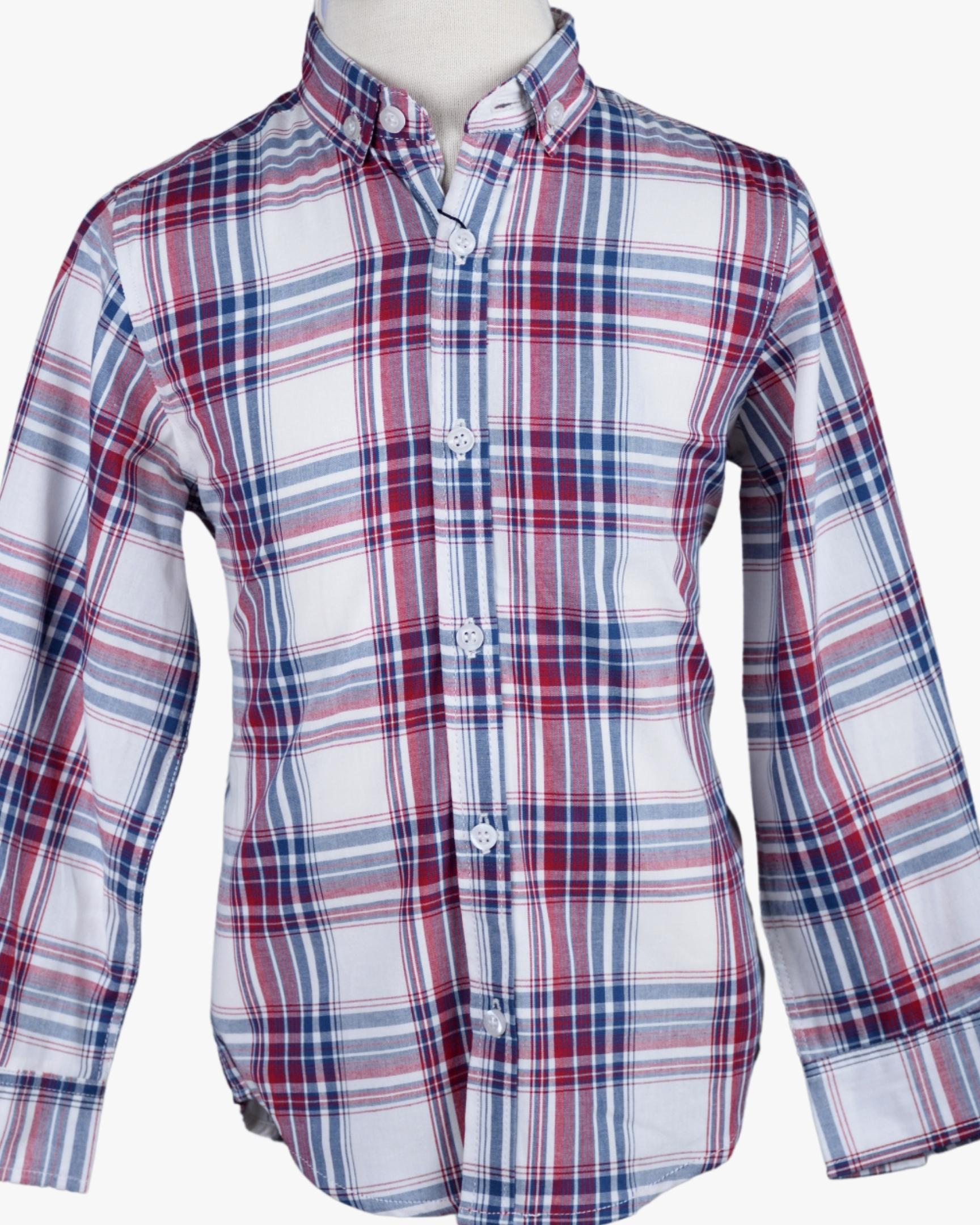 DENIM RED CHECK SHIRT