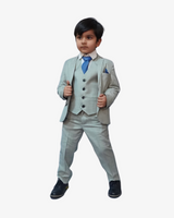 Tea Green 5-Piece Suit for Boys — Formal Wear for Boys | Little Giants