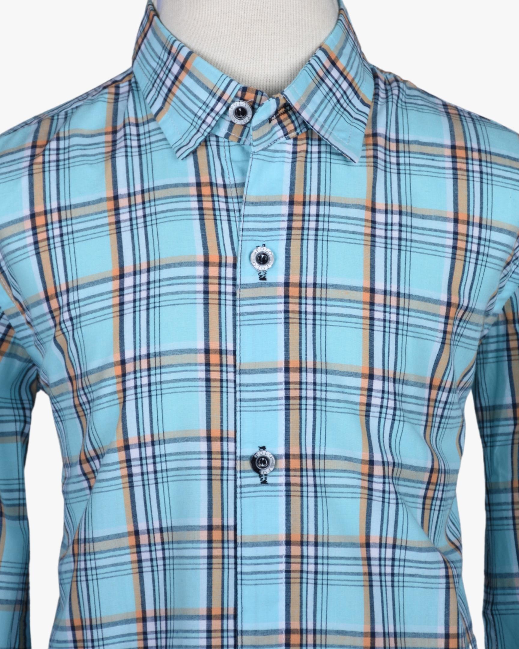 BLUE MUSTARD CHECK SHIRT