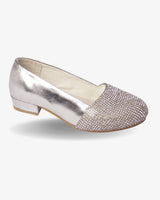 Silver Sparkle Shoe girls shoe front view โ Little Giants