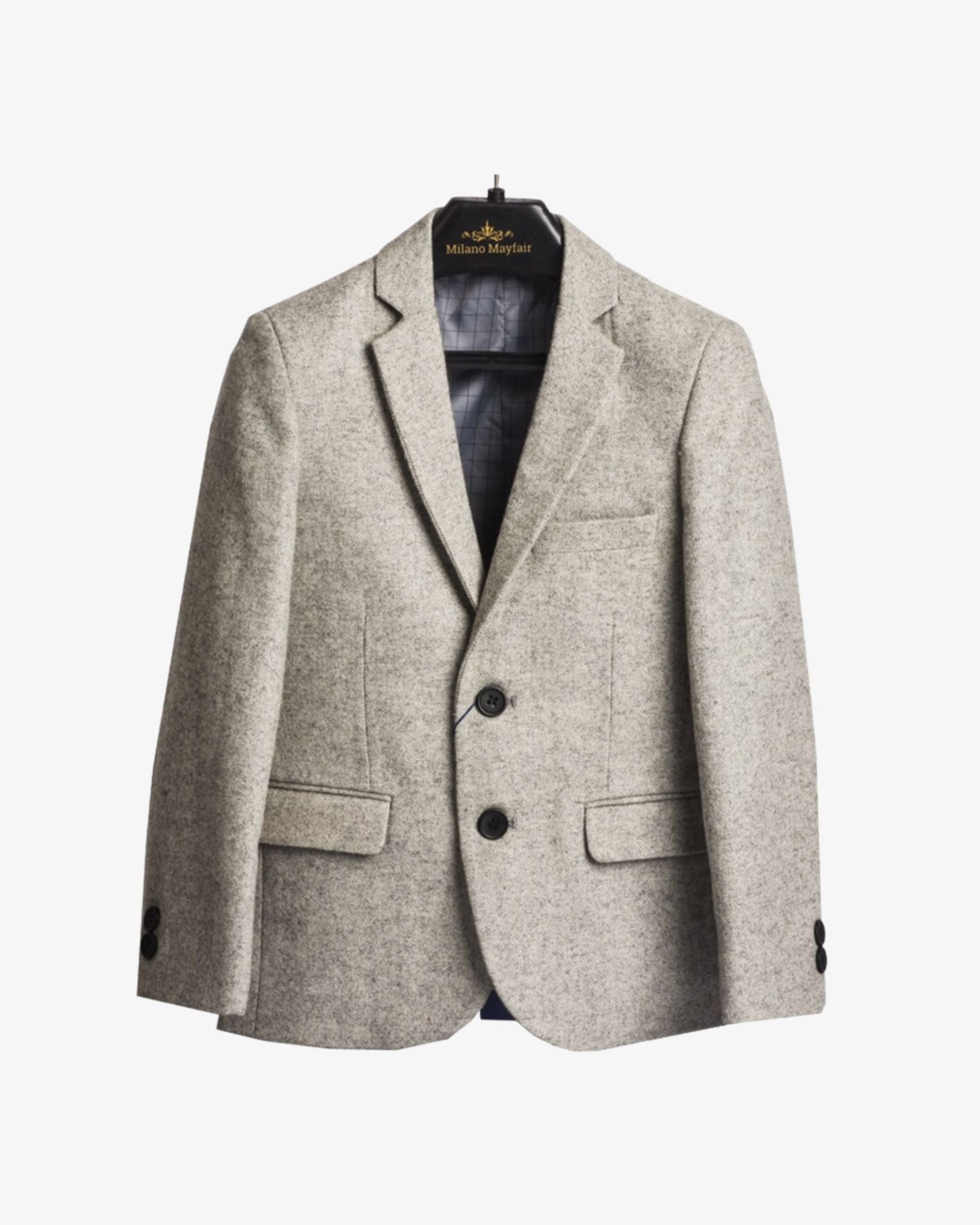 LIGHT GREY SKIN BLAZER