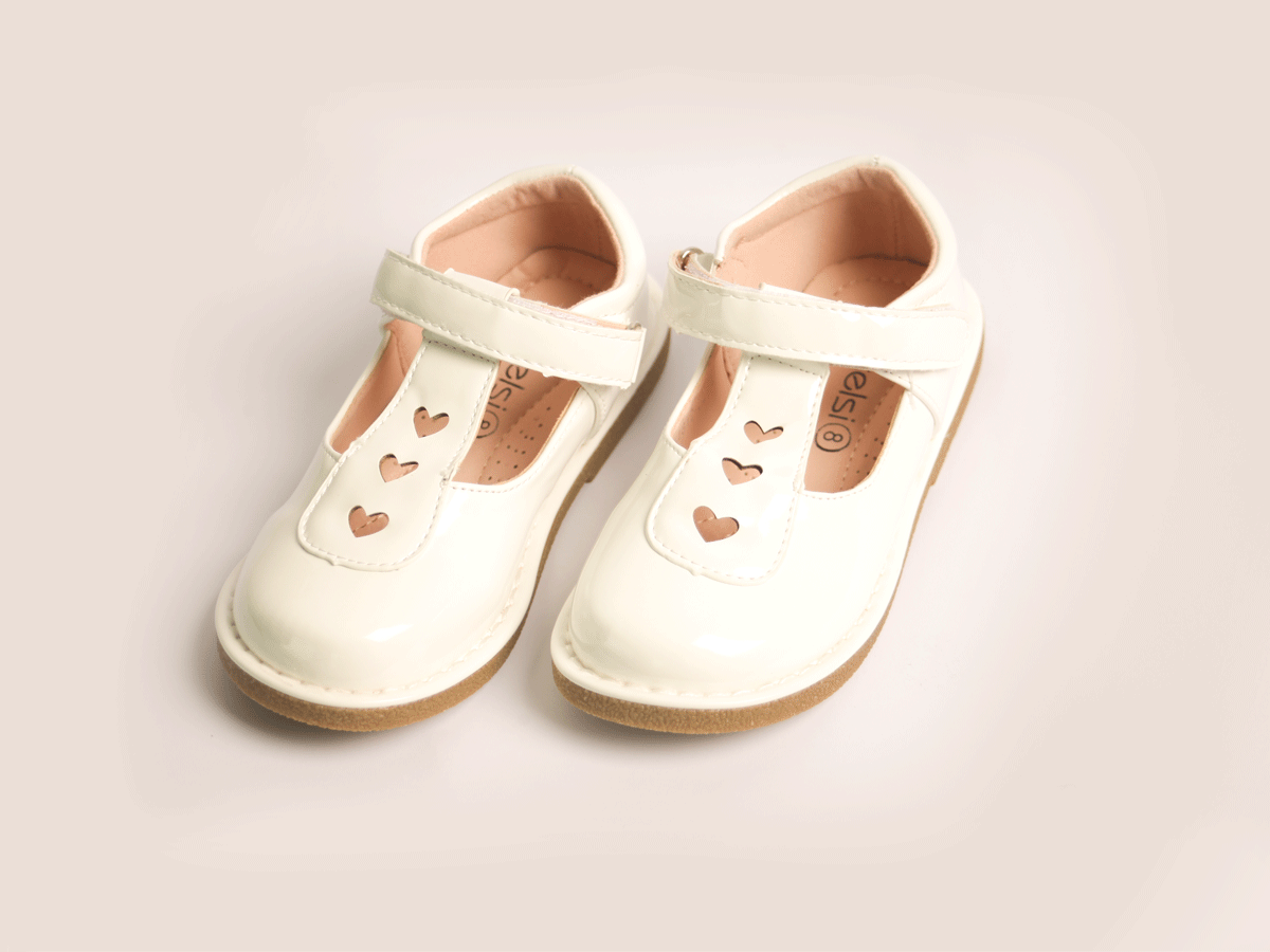 KELSI HEART STRAP WHITE