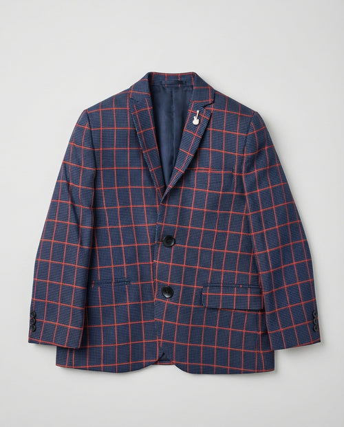 Blue Check Blazer for Boys — Blazers for Boys | Little Giants