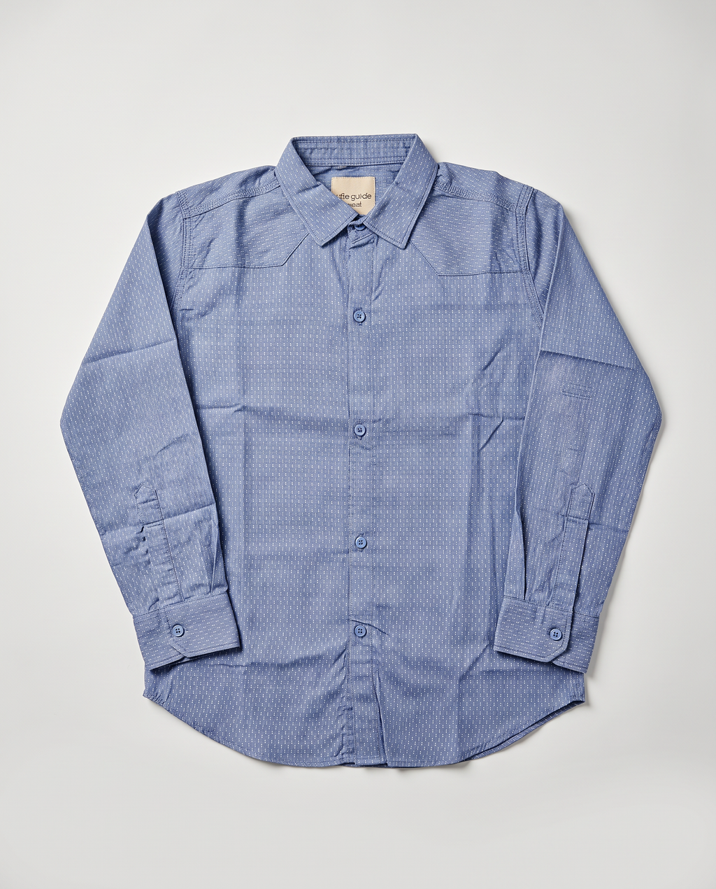 BLUE MODERN BUTTON UP