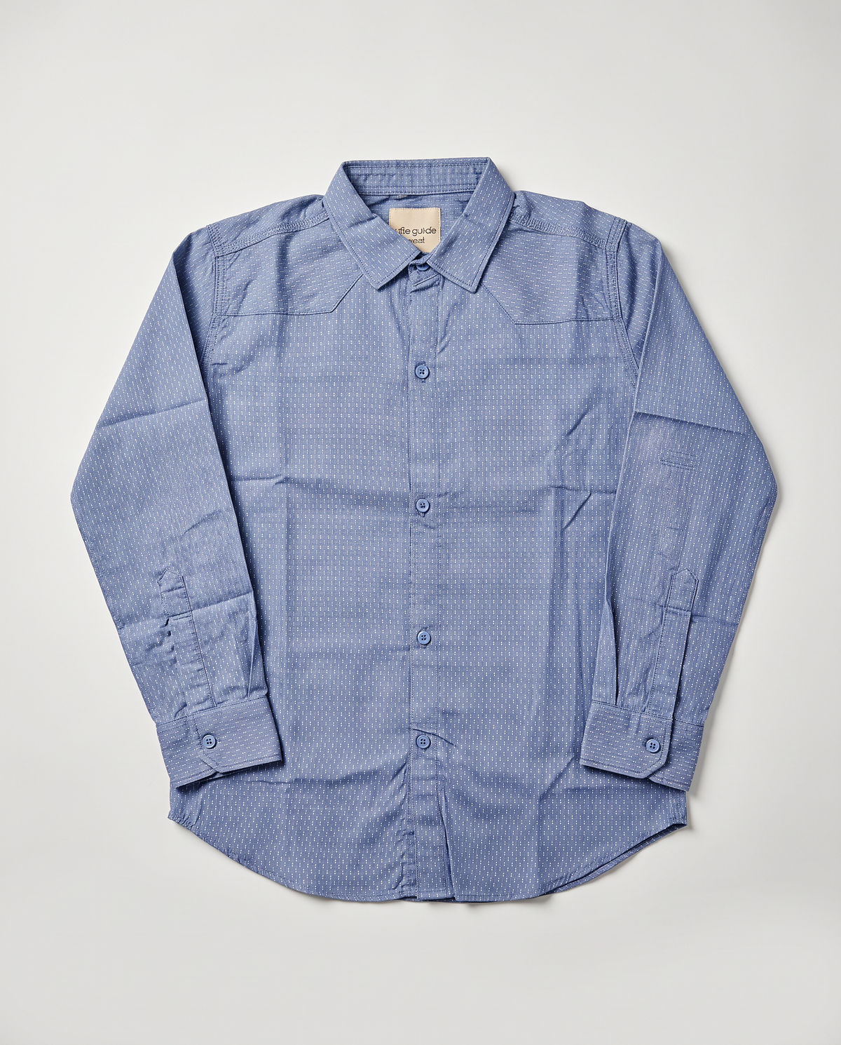BLUE MODERN BUTTON UP