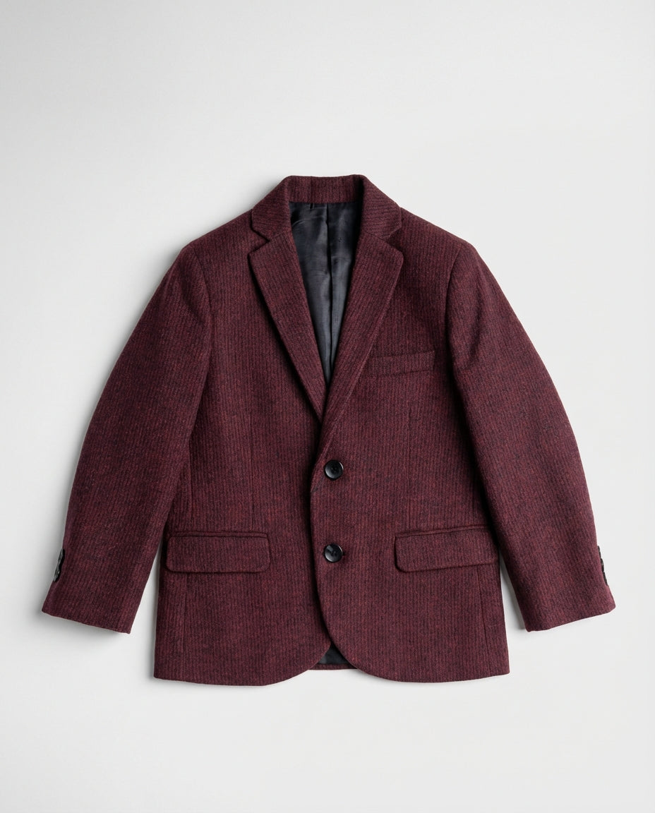 Burgundy Tweed Blazer for Boys — Blazers for Boys | Little Giants