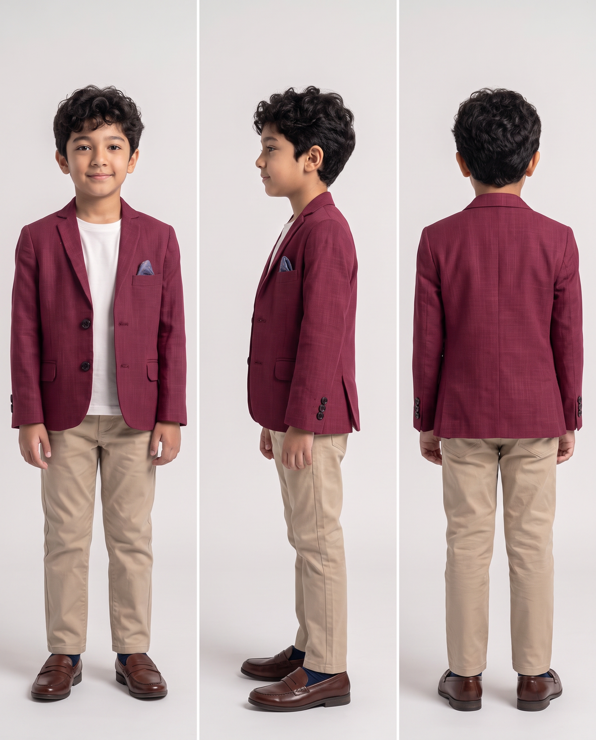 Burgundy Blazer for Boys — Bold Wedding