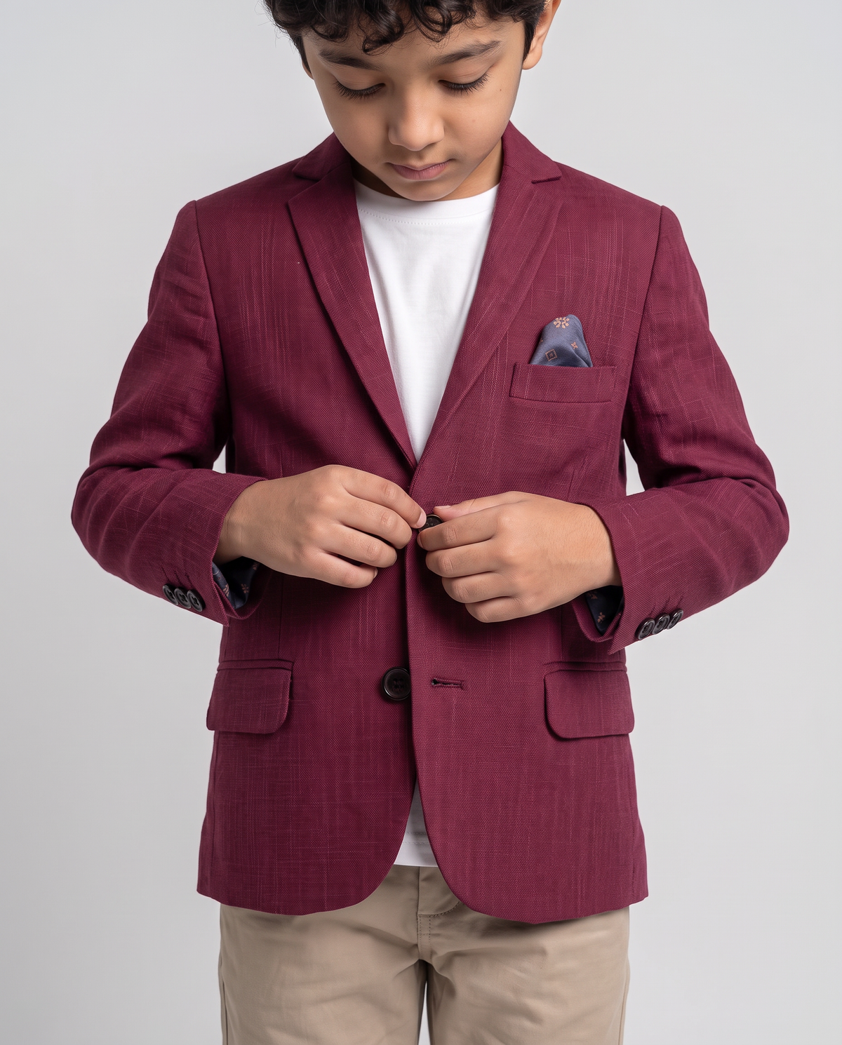 Burgundy Blazer for Boys — Bold Wedding