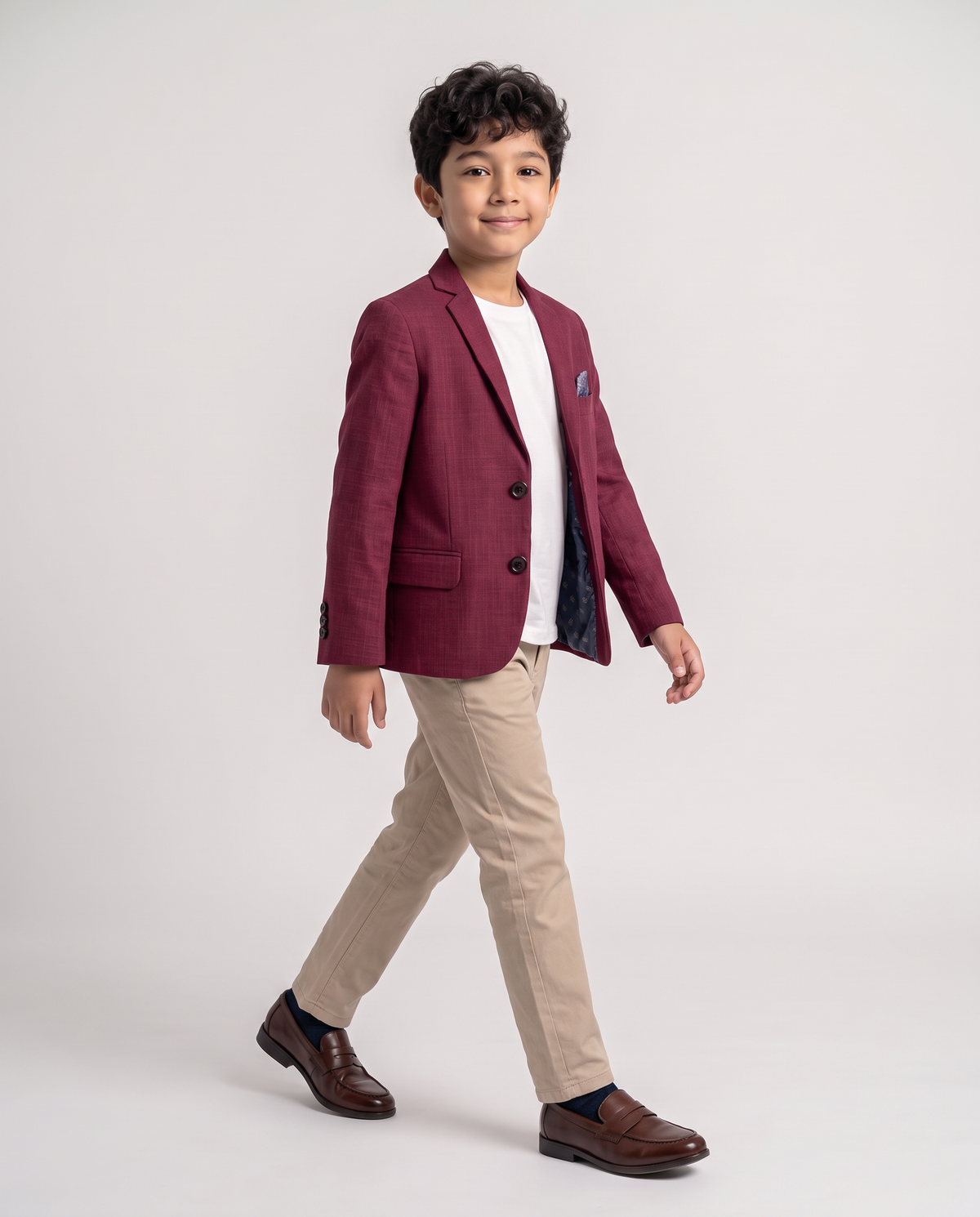 Burgundy Blazer for Boys — Bold Wedding