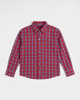 Modern Red Plaid Shirt for Boys — Casual Shirts for Boys | Little Giants