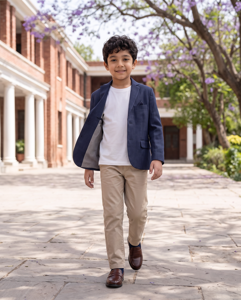 Navy Modern Blazer for Boys