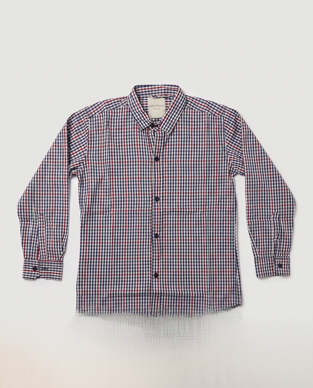 RED AND NAVY CHECK SHIRT