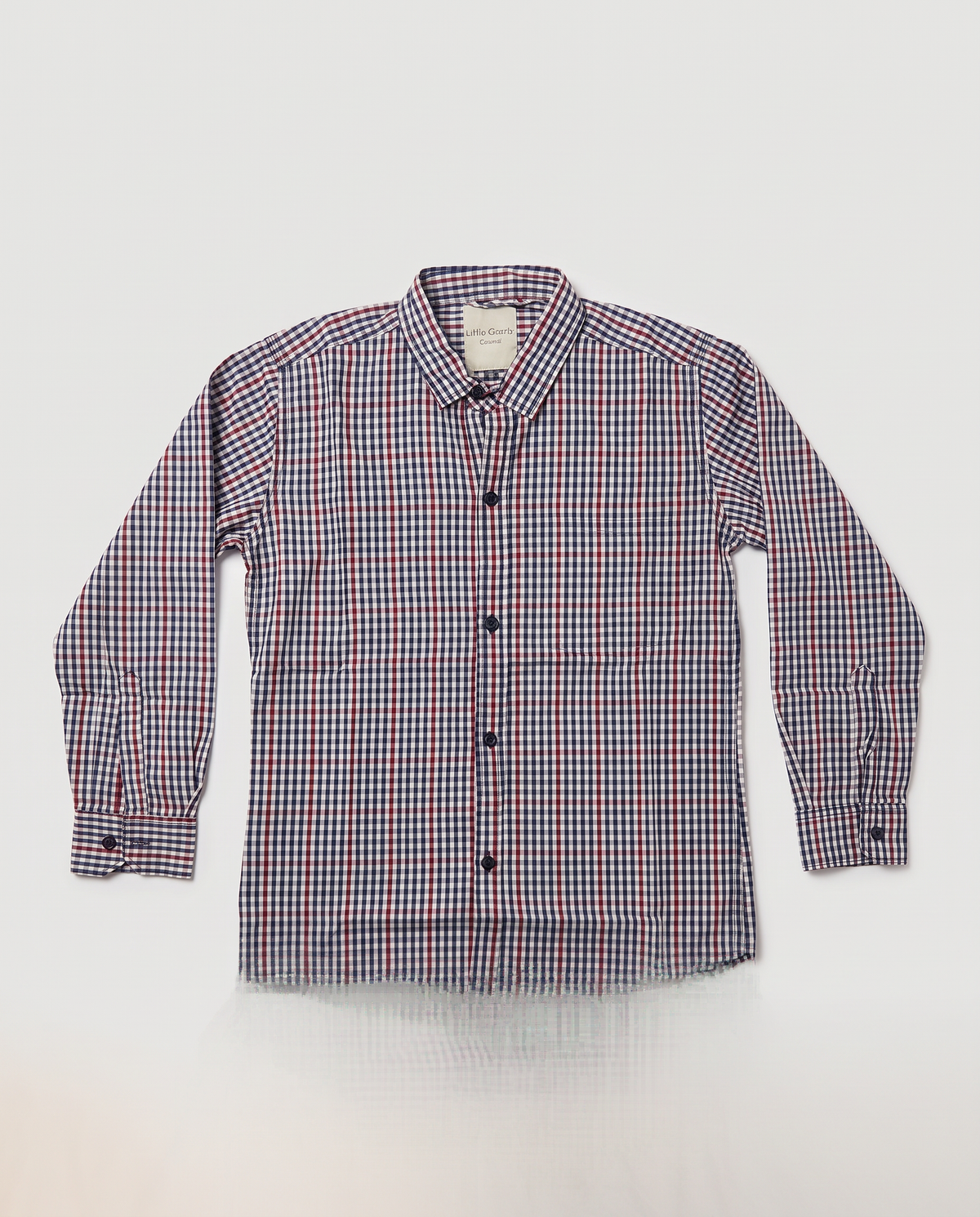 RED AND NAVY CHECK SHIRT