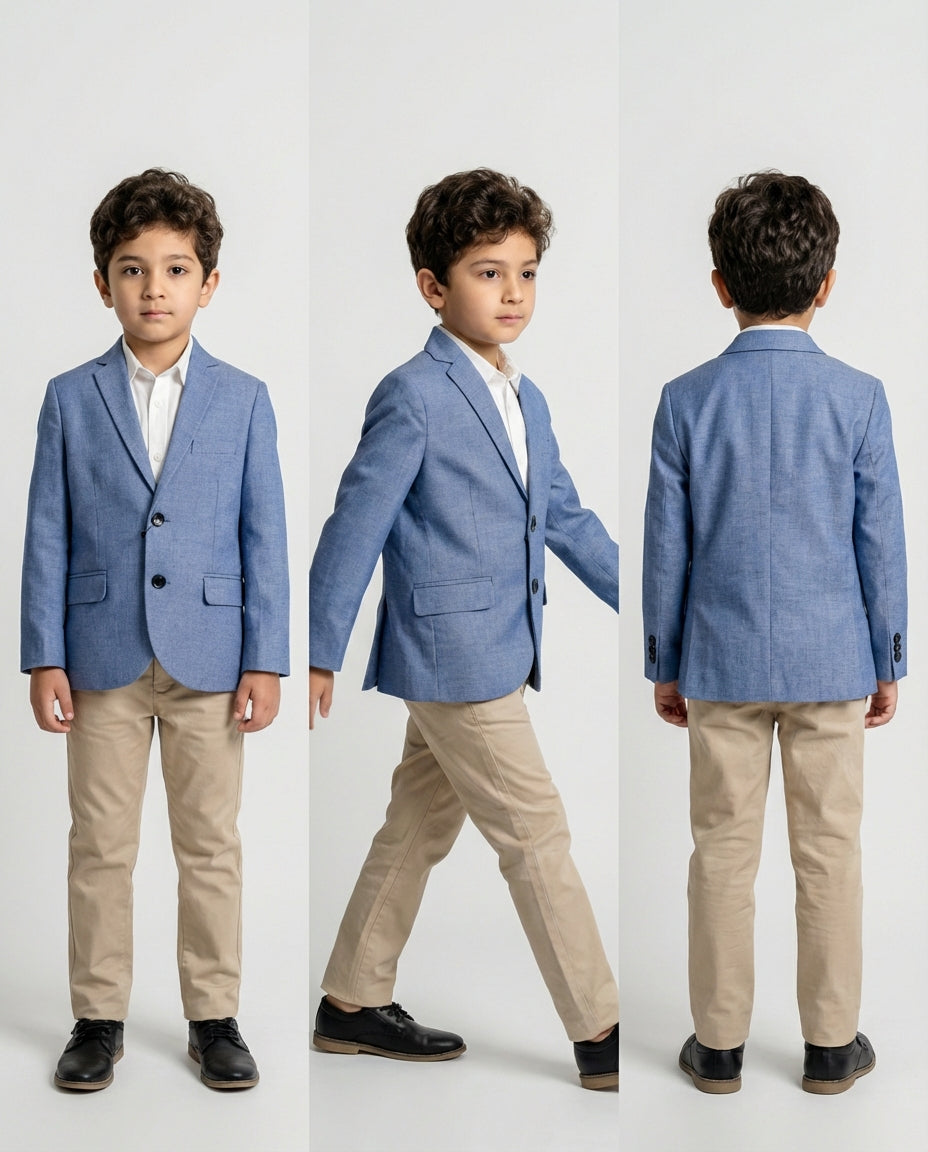 Light Purple Heather Blazer for Boys — Blazers for Boys — View 3 | Little Giants