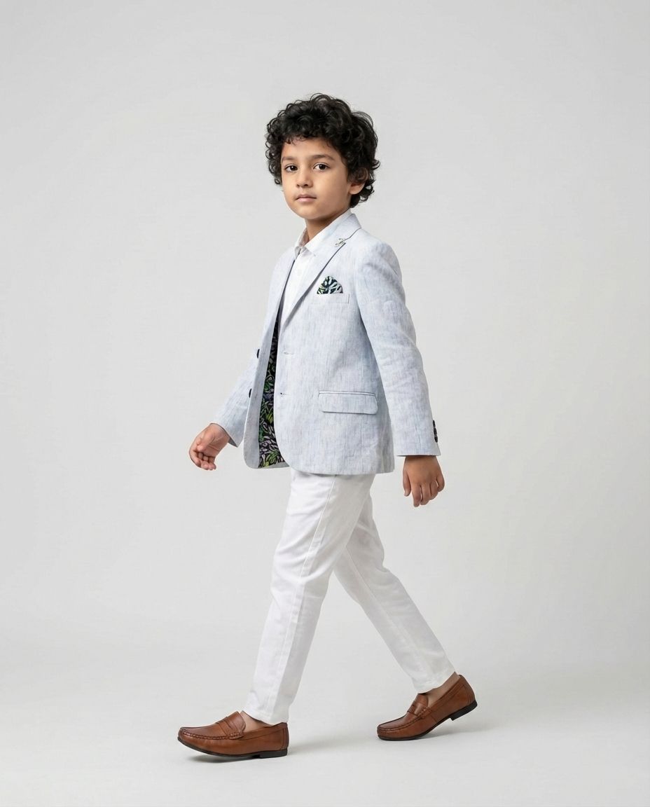 Emerald Floral Tiered Blazer for Boys — Blazers for Boys — View 2 | Little Giants