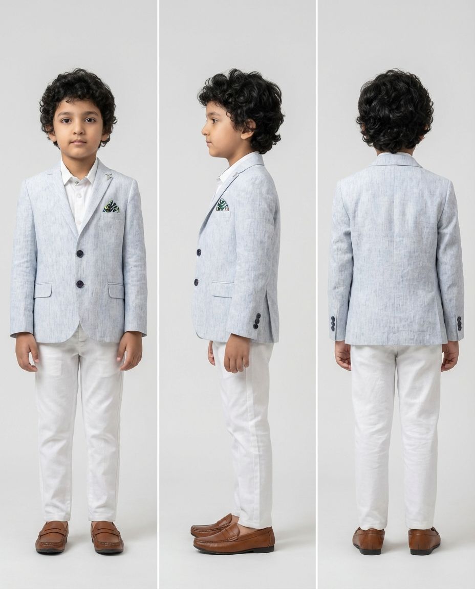 Emerald Floral Tiered Blazer for Boys — Blazers for Boys — View 3 | Little Giants