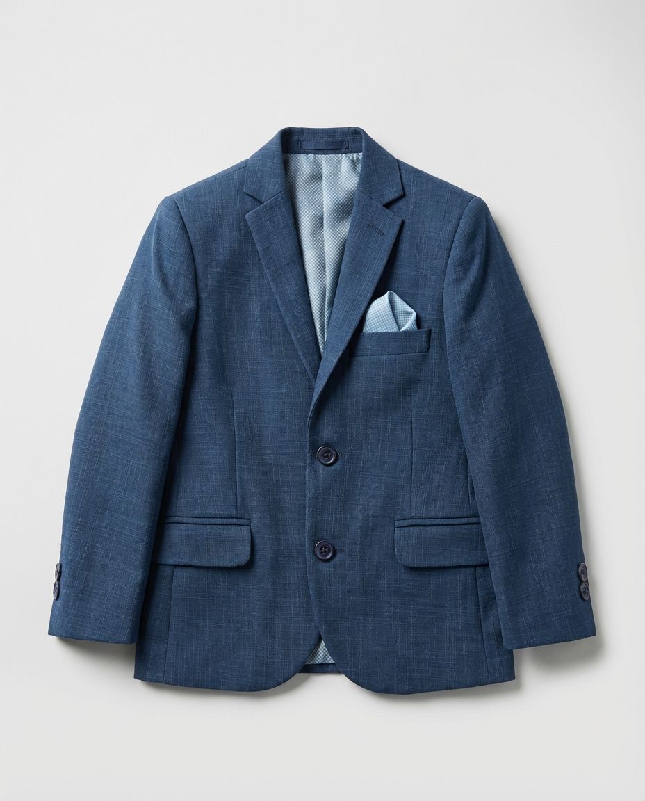 STEEL BLUE TAILORED BLAZER