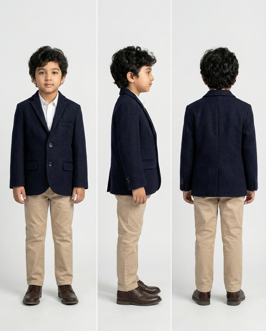 Navy Blazer for Boys — Blazers for Boys — View 3 | Little Giants