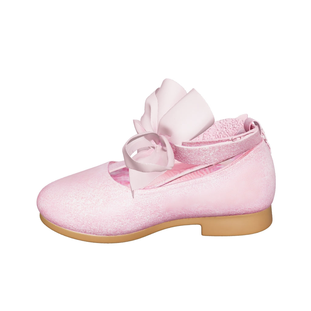 Pink Shimmer Mary Jane Shoe for Girls — Casual Glitter