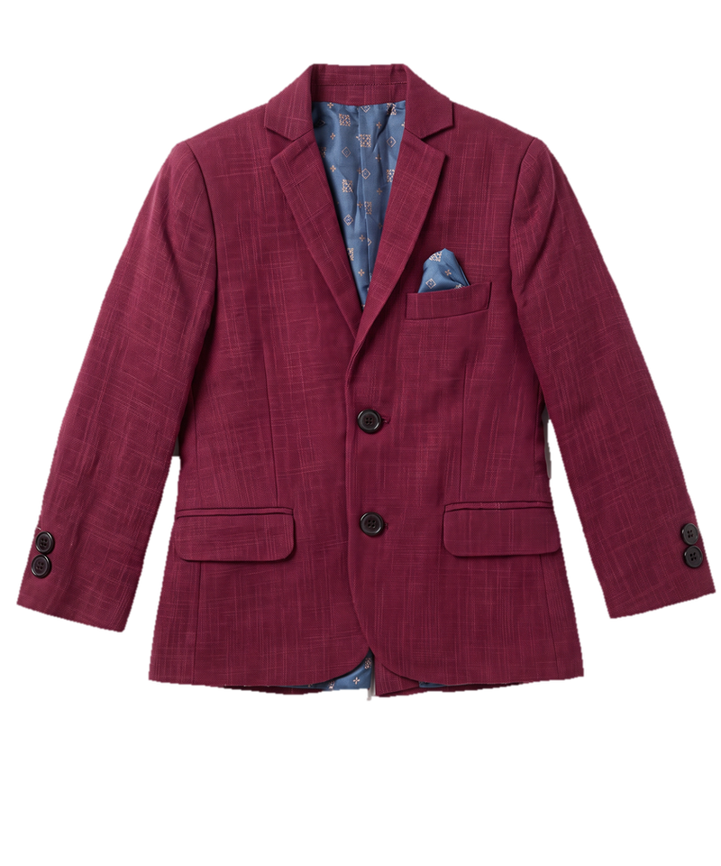 Burgundy Blazer for Boys — Bold Wedding