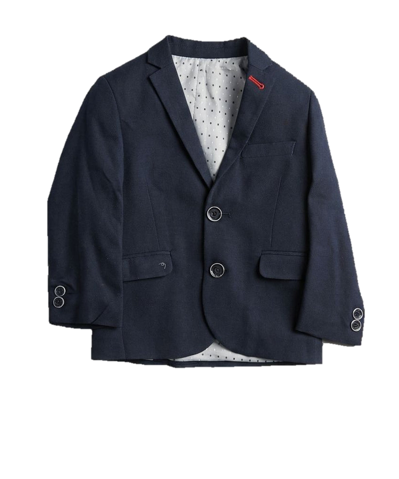 Midnight Navy Tailored Blazer for Boys — Classic Wedding