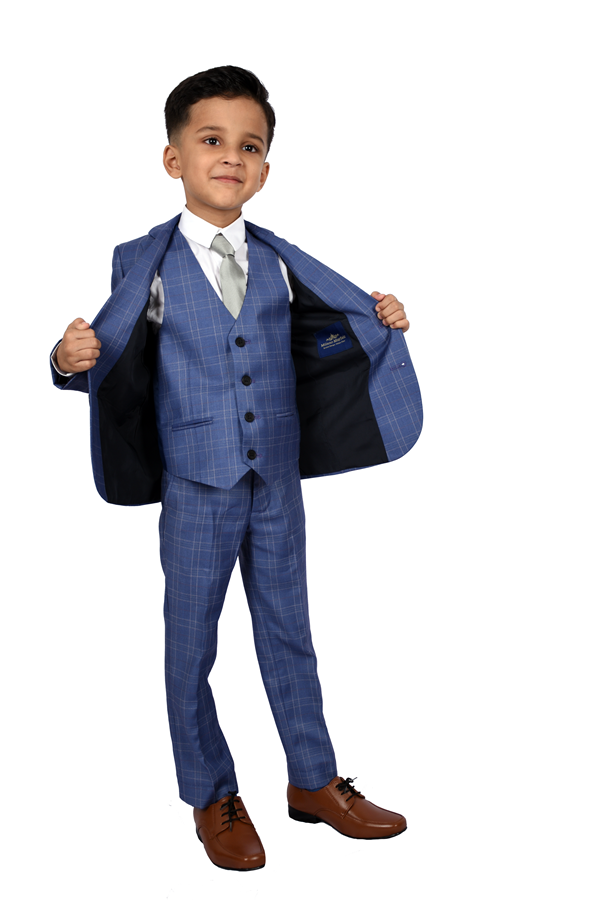 DARK BLUE PATTERN SUIT