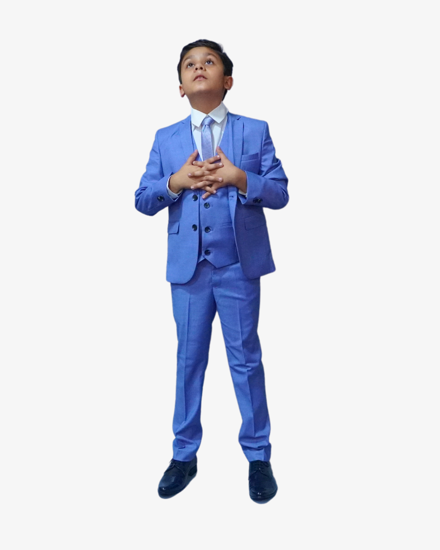Ocean Blue 5-Piece Suit for Boys — Classic Wedding Set