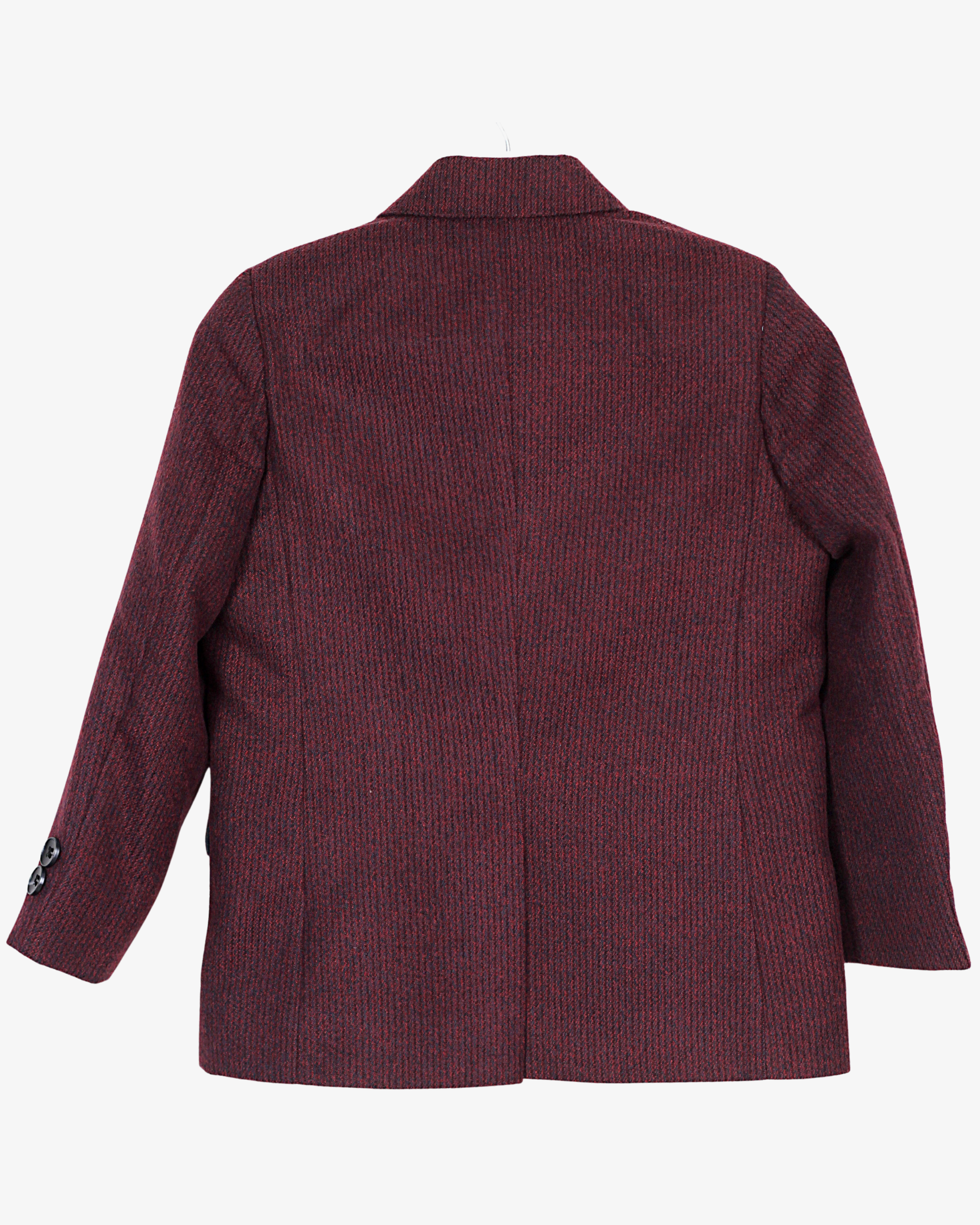 Burgundy Tweed Blazer for Boys — Blazers for Boys — View 7 | Little Giants