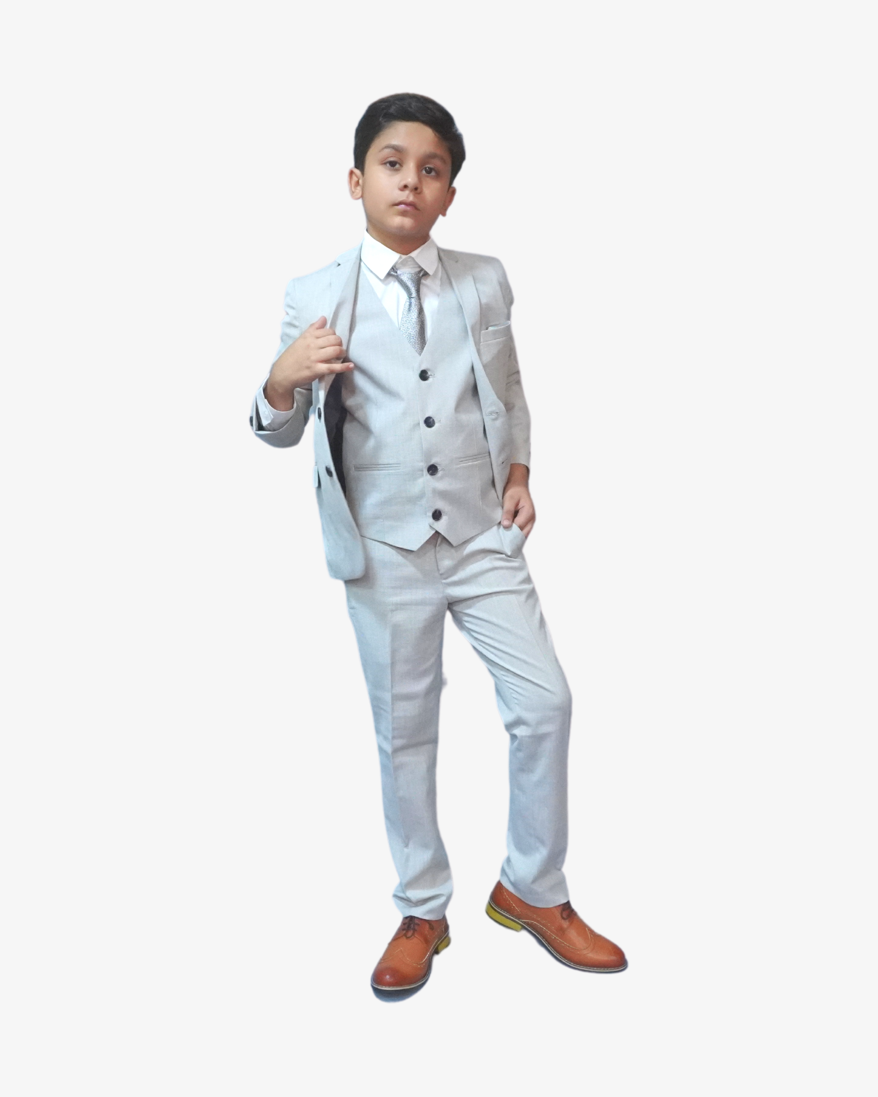 Porcelain 5-Piece Suit for Boys — Formal Wear for Boys — View 2 | Little Giants