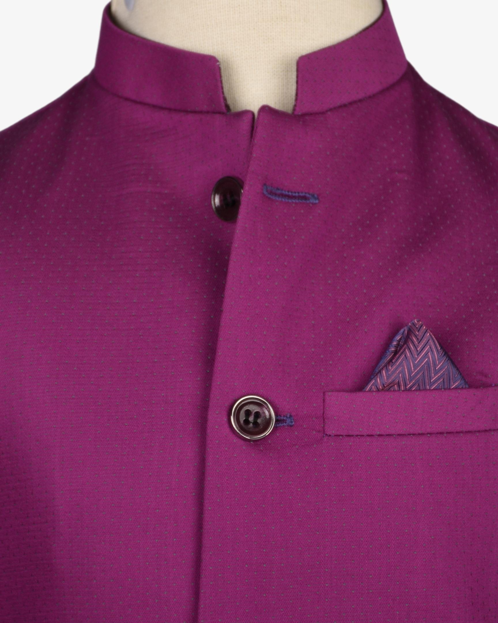 Waistcoat Set in Magenta