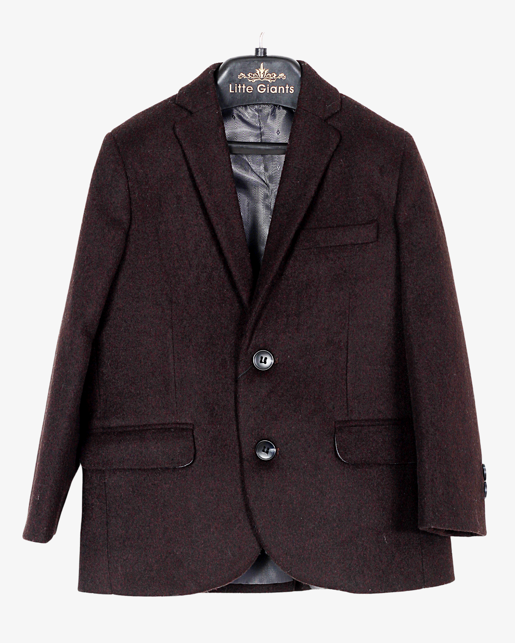 Dark Brown Blazer for Boys — Blazers for Boys — View 5 | Little Giants