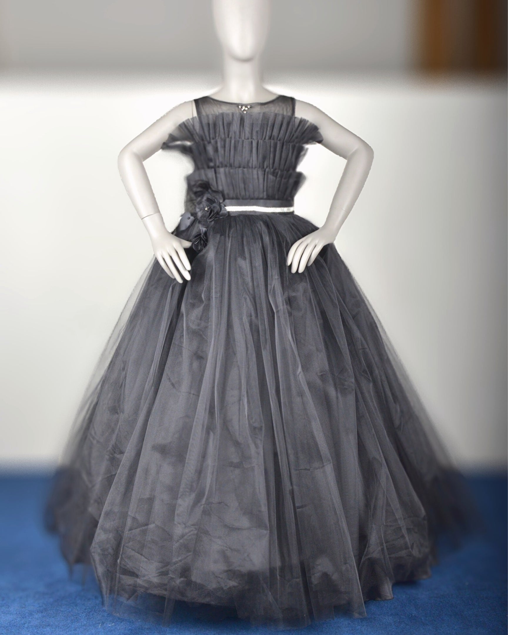 DARK GREY FLAMINGO DRESS