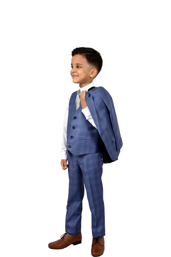 DARK BLUE PATTERN SUIT