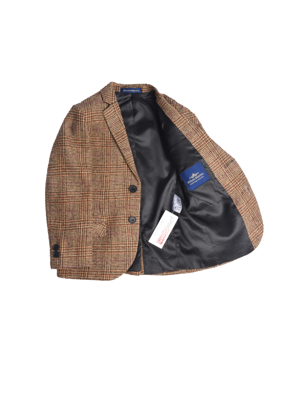 Light Brown Plaid Blazer for Boys — Blazers for Boys — View 6 | Little Giants