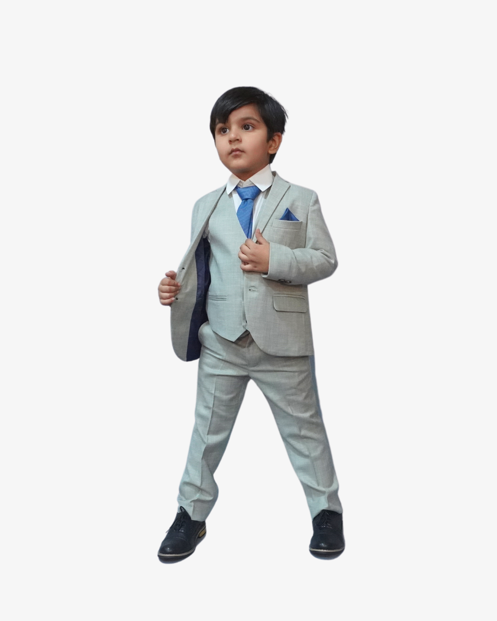 Tea Green 5-Piece Suit for Boys — Formal Wear for Boys — View 2 | Little Giants