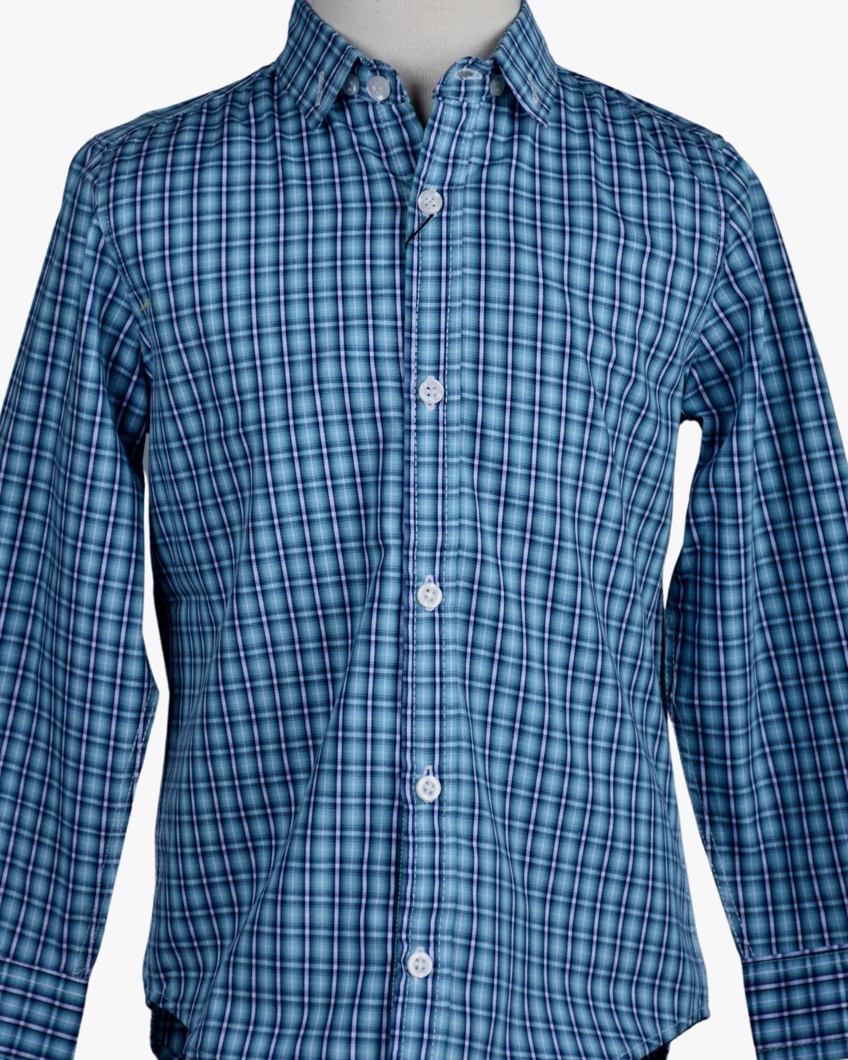 HUES OF BLUE CHECK SHIRT