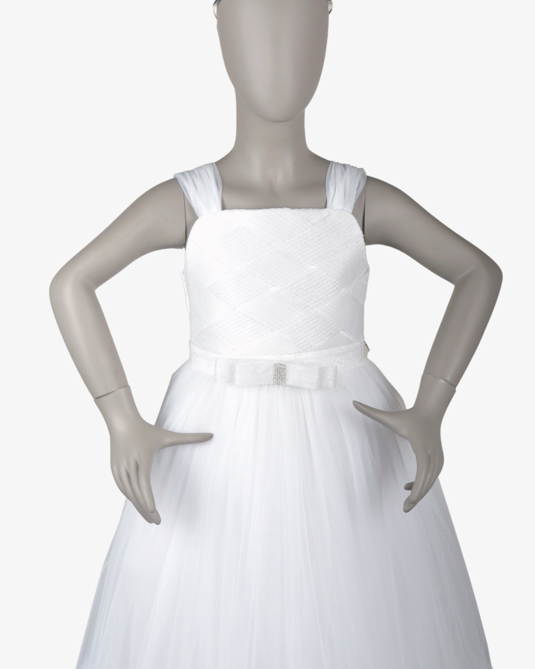 Pearl Bella Dress girls party frock front view — Little Giants
