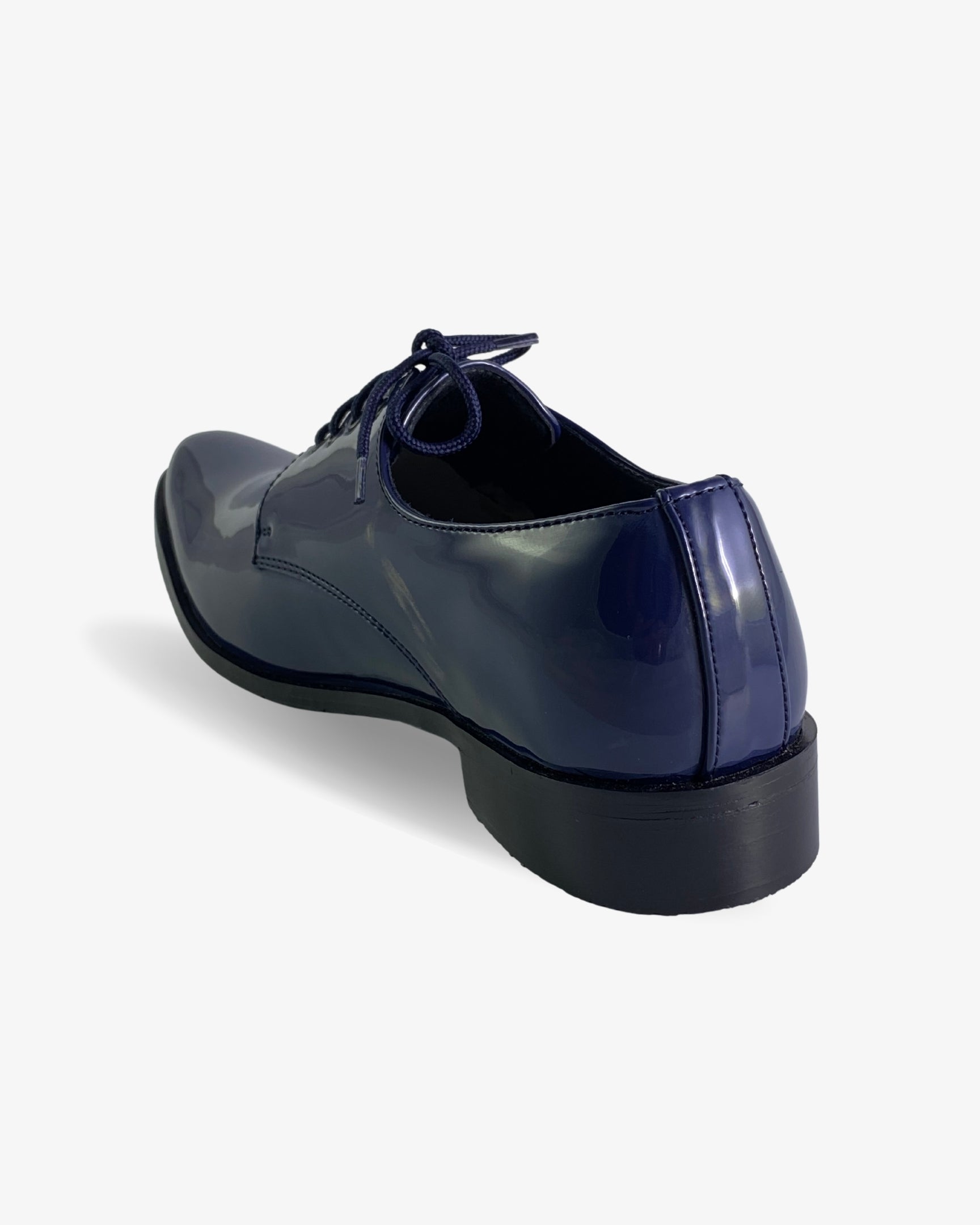 Navy Patent Derby Shoe for Boys — Shoes for Boys | Little Giants