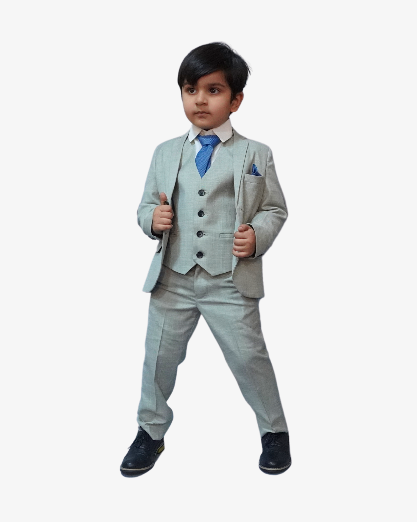 Tea Green 5-Piece Suit for Boys — Formal Wear for Boys | Little Giants