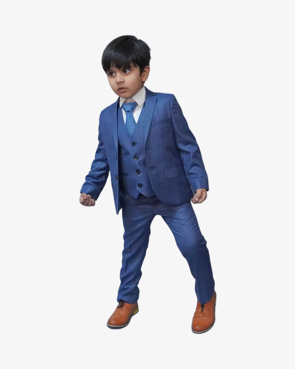 Egyptian Blue 5-Piece Suit for Boys — Formal Wear for Boys — View 4 | Little Giants