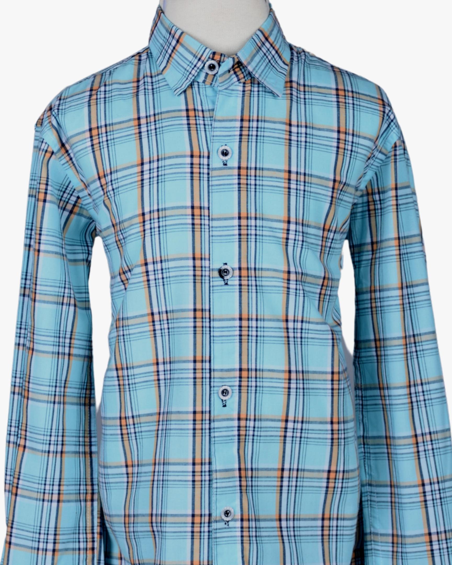 BLUE MUSTARD CHECK SHIRT