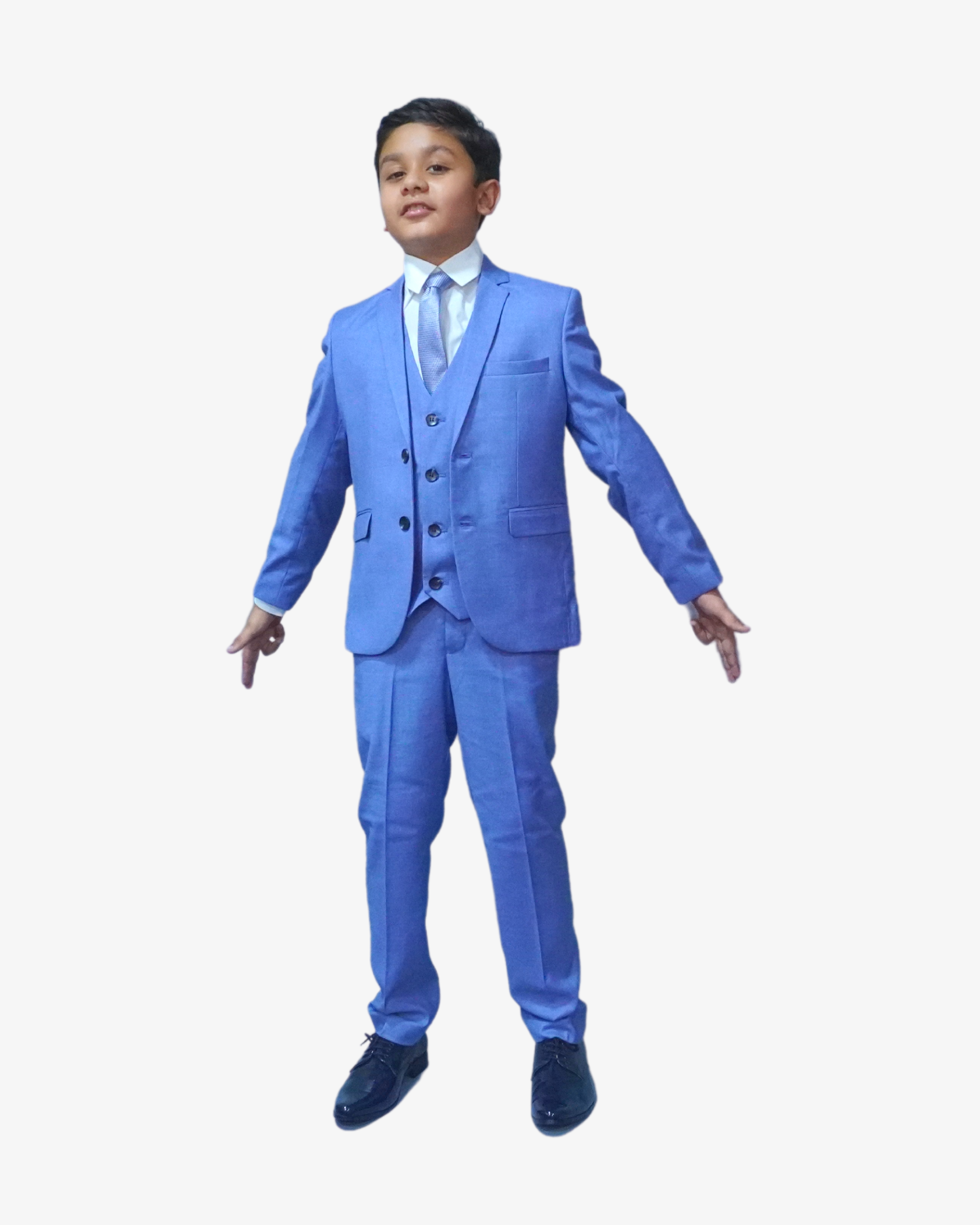 Ocean Blue 5-Piece Suit for Boys — Classic Wedding Set