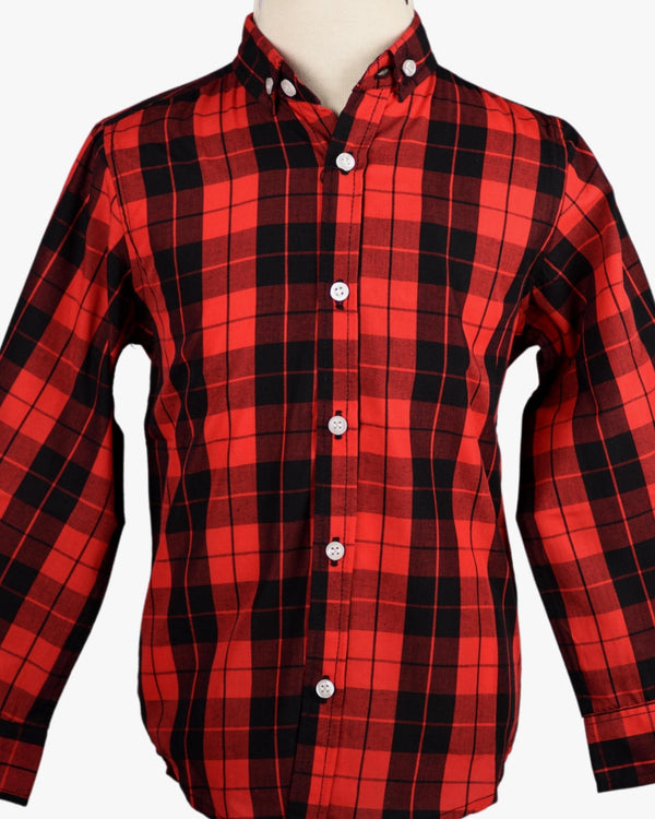 CLASSIC RED AND BLACK CHECK SHIRT