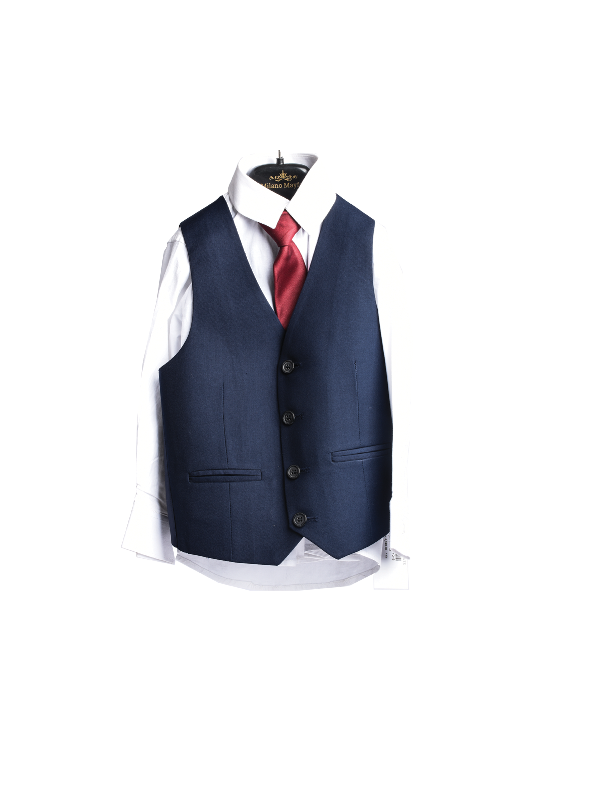 Royal Blue Plain 5-Piece Suit for Boys — Formal Wear for Boys — View 2 | Little Giants