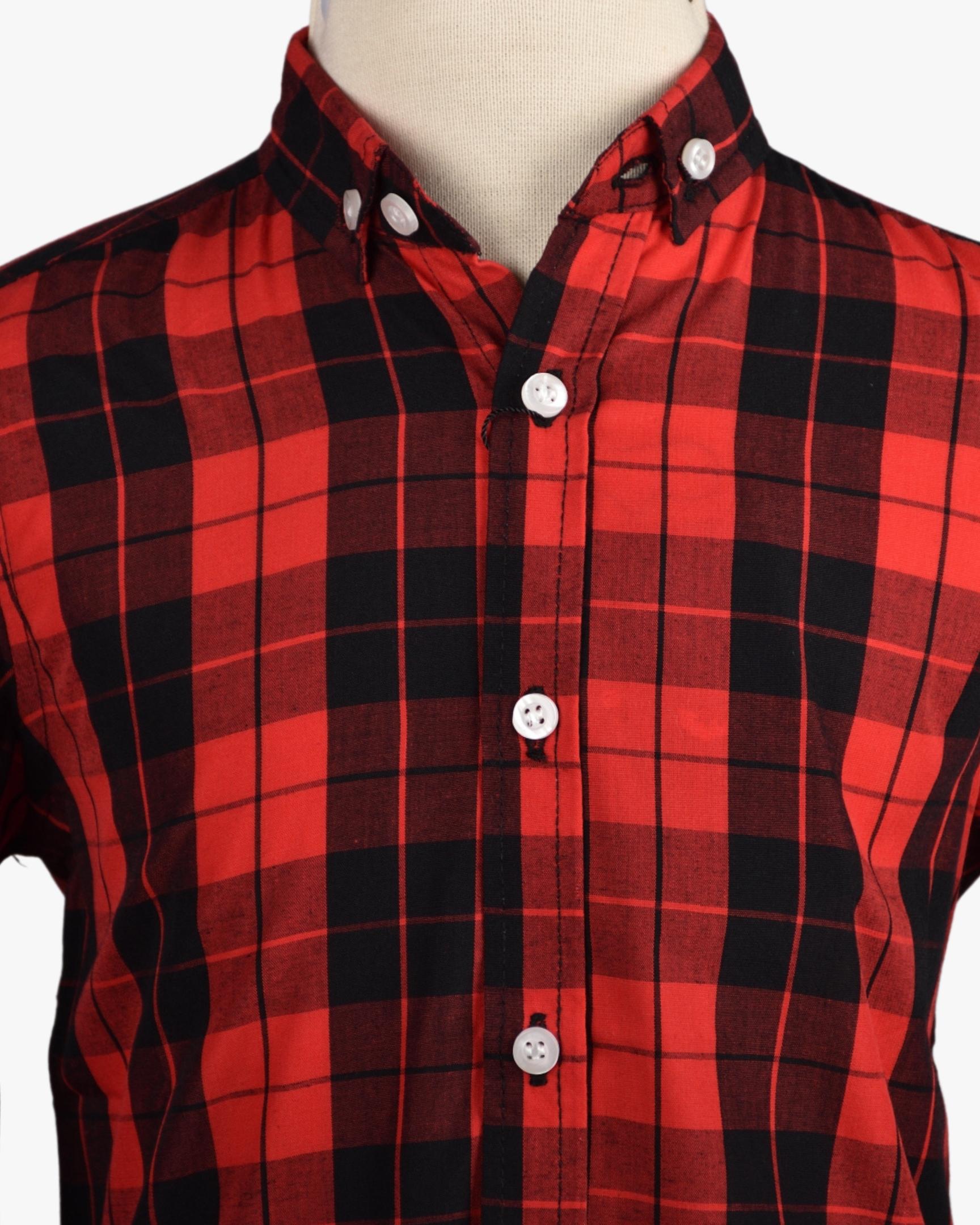 CLASSIC RED AND BLACK CHECK SHIRT