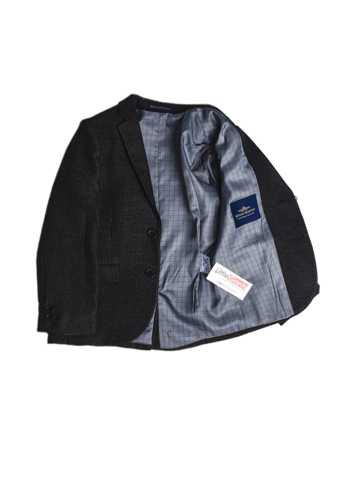 Charcoal Corduroy Blazer for Boys — Blazers for Boys — View 6 | Little Giants