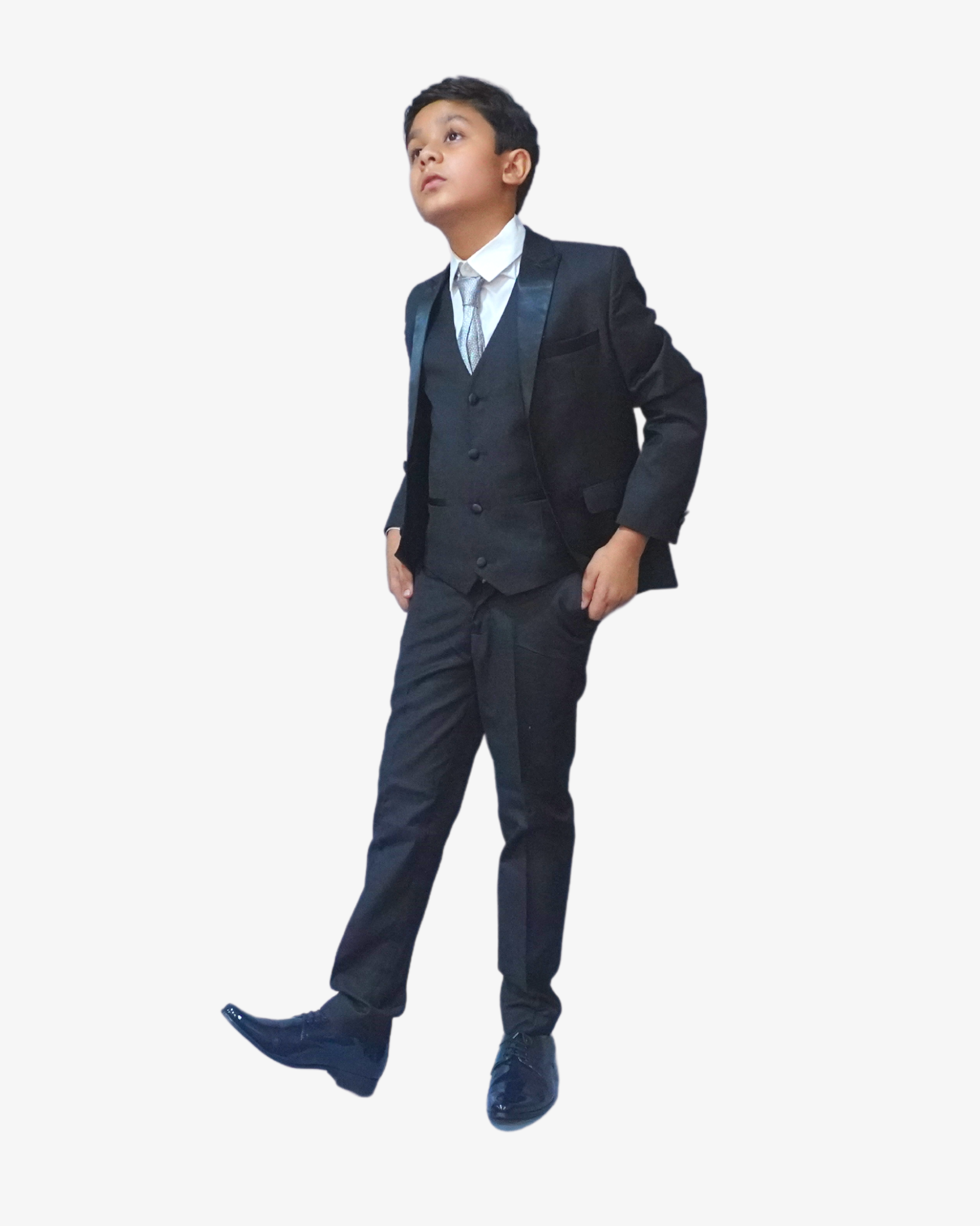 Black Tuxedo Suit for Boys — Formal Wear for Boys — View 2 | Little Giants